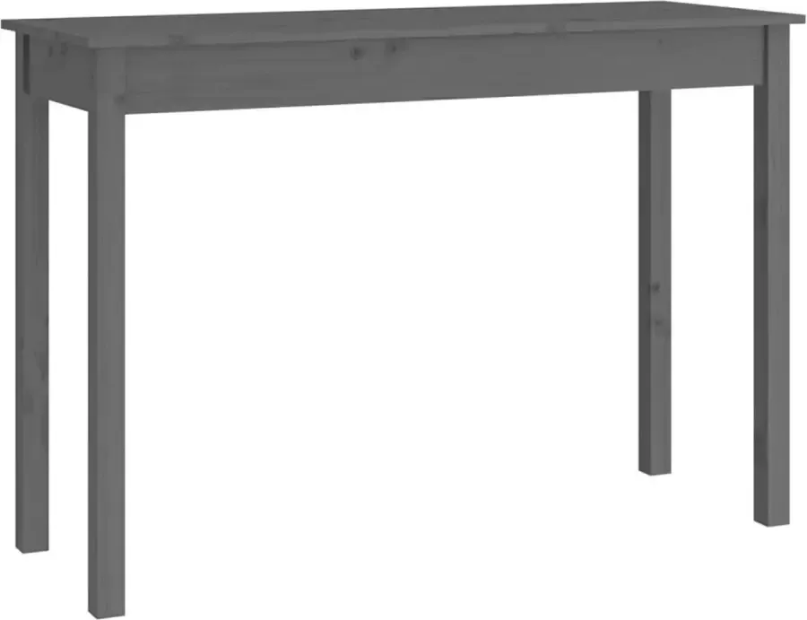 Maison Exclusive Wandtafel 110x40x75 cm massief grenenhout grijs