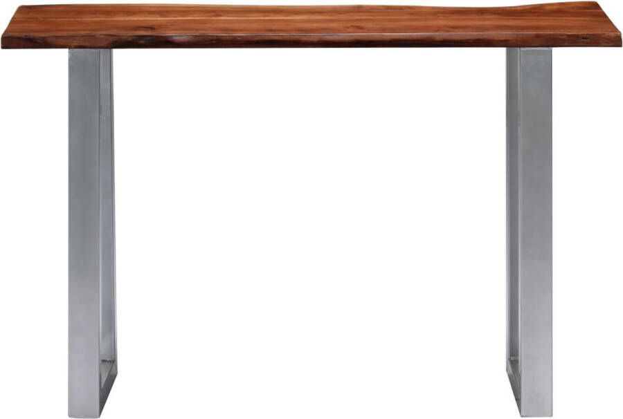 Maison Exclusive Wandtafel 115x35x76 cm massief acaciahout en ijzer