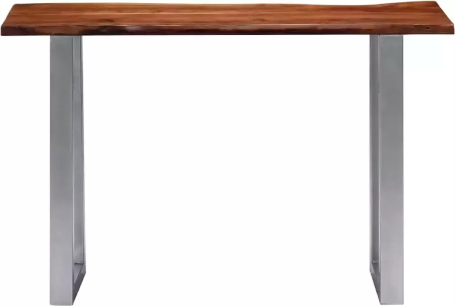 Maison Exclusive Wandtafel 115x35x76 cm massief acaciahout en ijzer