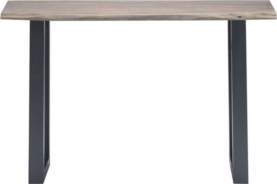 Maison Exclusive Wandtafel 115x35x76 cm massief acaciahout en ijzer grijs