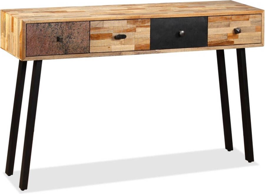Maison Exclusive Wandtafel 120x30x76 cm massief gerecycled teakhout