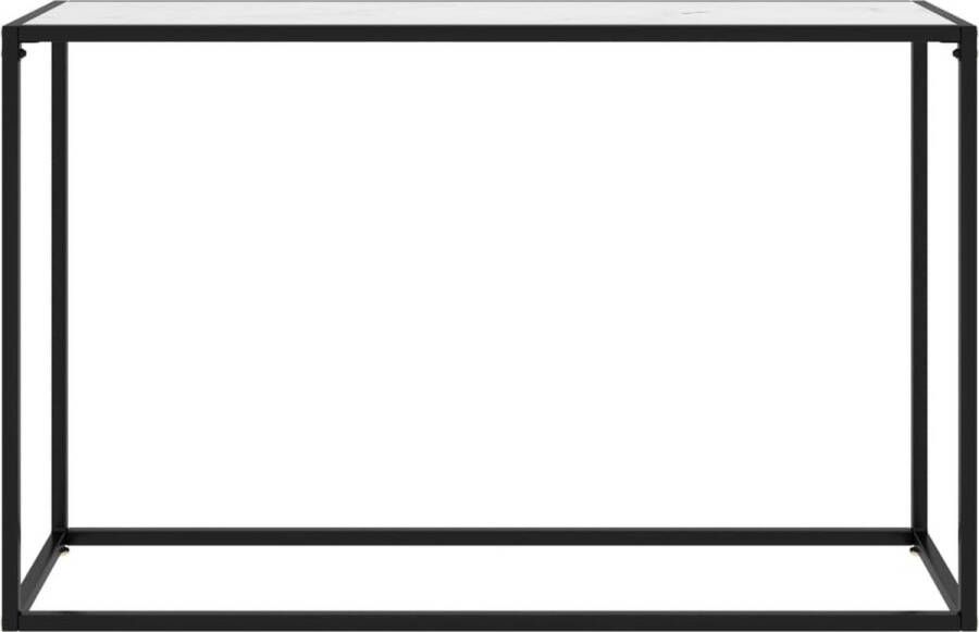 Maison Exclusive Wandtafel 120x35x75 cm gehard glas wit