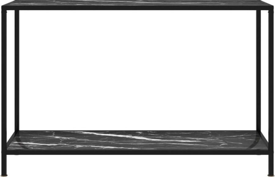 Maison Exclusive Wandtafel 120x35x75 cm gehard glas zwart