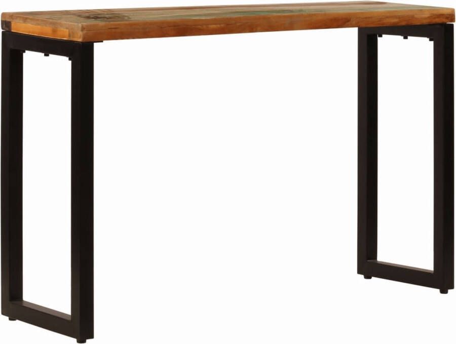 Maison Exclusive Wandtafel 120x35x76 cm massief gerecycled hout en staal