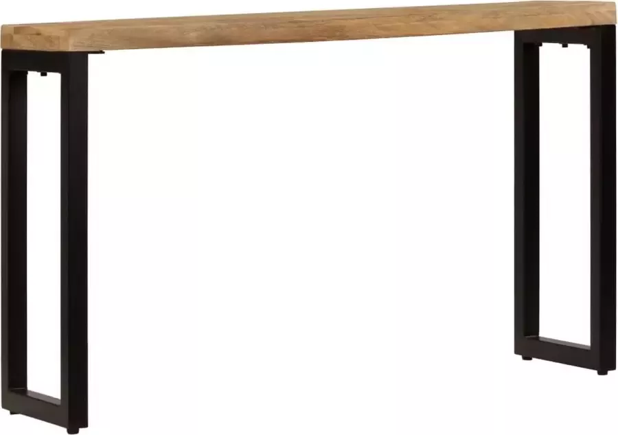 Maison Exclusive Wandtafel 120x35x76 cm massief mangohout en staal