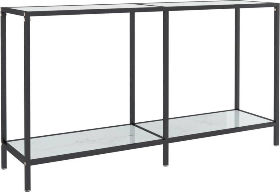 Maison Exclusive Wandtafel 140x35x75 5 cm gehard glas wit