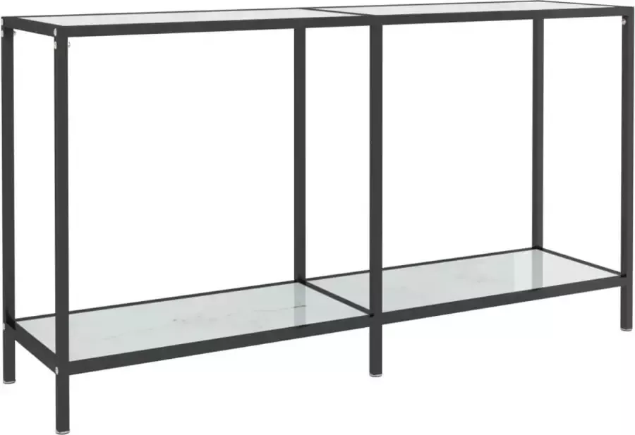 Maison Exclusive Wandtafel 140x35x75 5 cm gehard glas wit