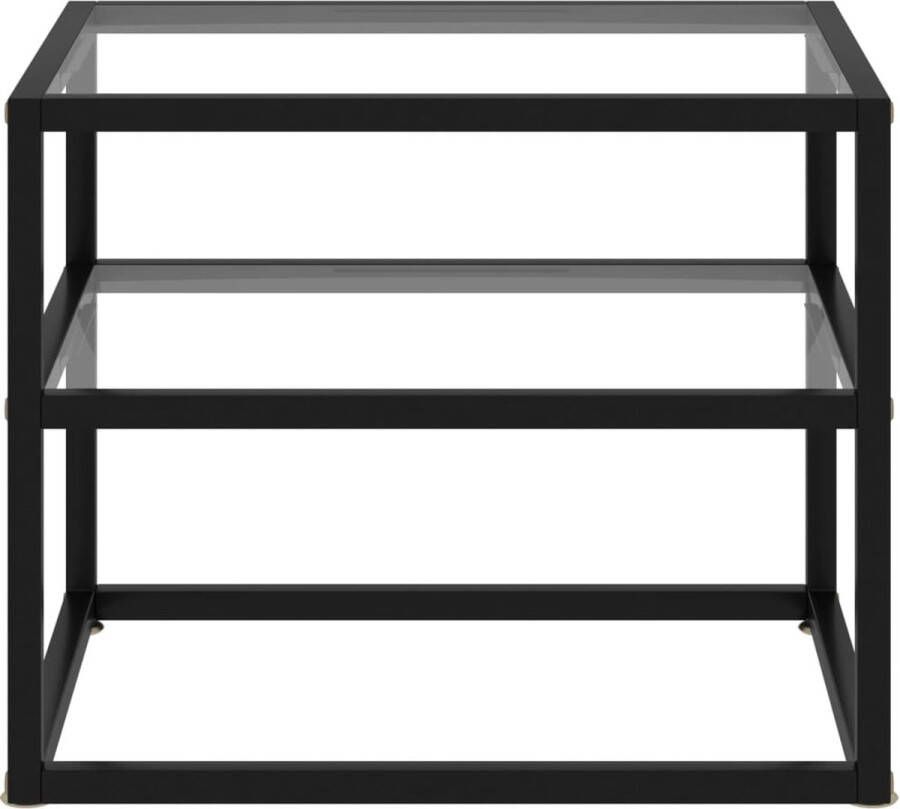 Maison Exclusive Wandtafel 50x40x40 cm gehard glas transparant