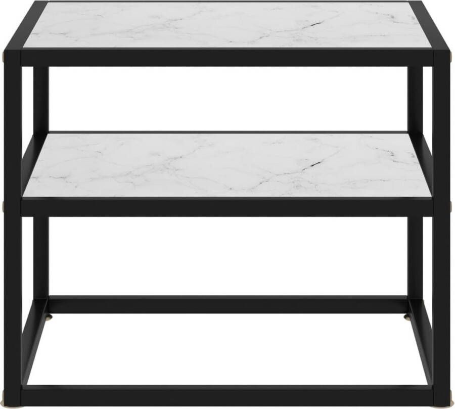 Maison Exclusive Wandtafel 50x40x40 cm gehard glas wit