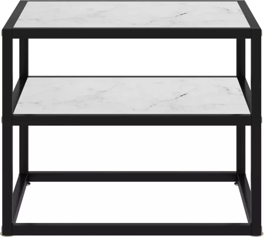 Maison Exclusive Wandtafel 50x40x40 cm gehard glas wit