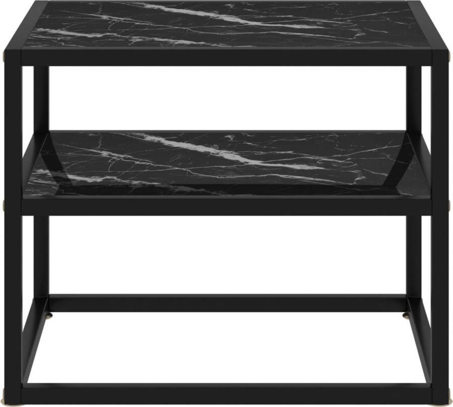 Maison Exclusive Wandtafel 50x40x40 cm gehard glas zwart