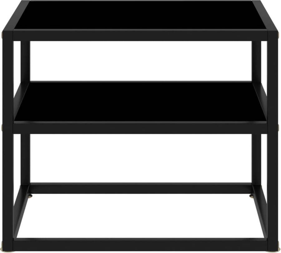 Maison Exclusive Wandtafel 50x40x40 cm gehard glas zwart