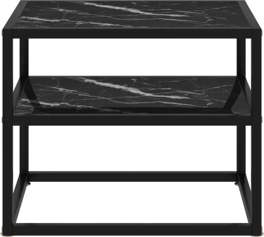 Maison Exclusive Wandtafel 50x40x40 cm gehard glas zwart