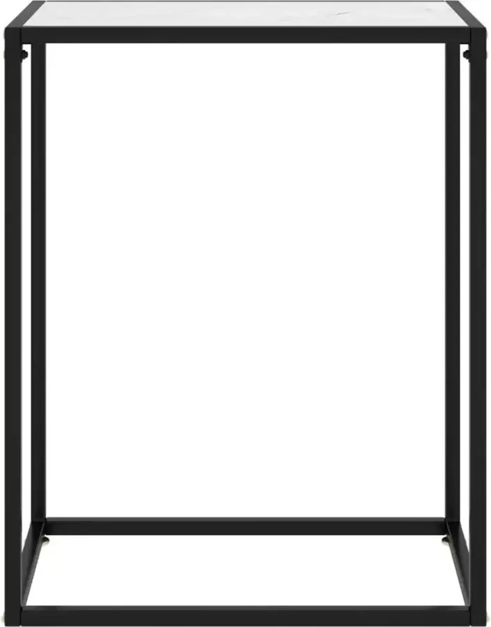 Maison Exclusive Wandtafel 60x35x75 cm gehard glas wit