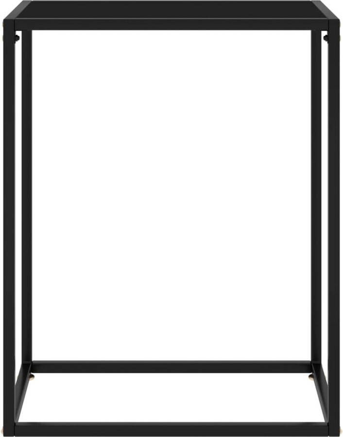 Maison Exclusive Wandtafel 60x35x75 cm gehard glas zwart