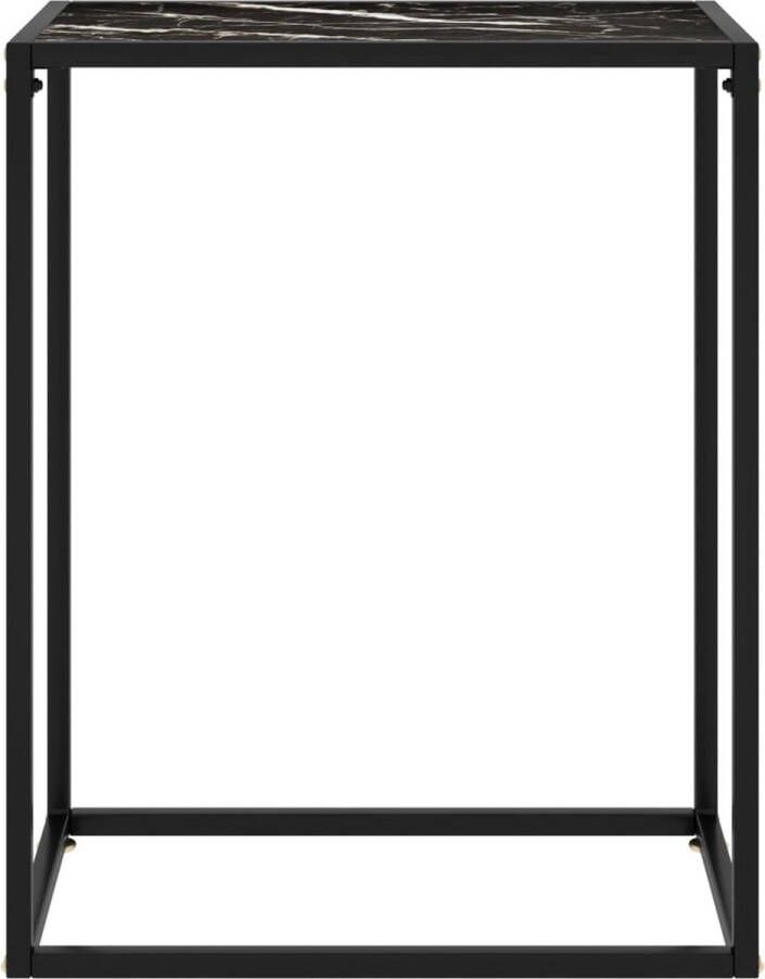 Maison Exclusive Wandtafel 60x35x75 cm gehard glas zwart