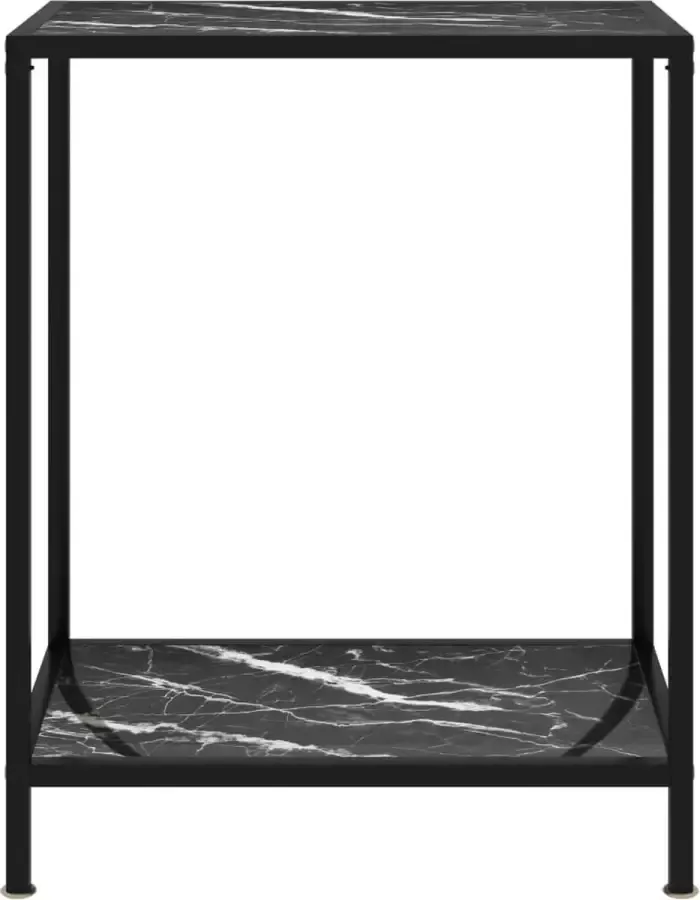 Maison Exclusive Wandtafel 60x35x75 cm gehard glas zwart