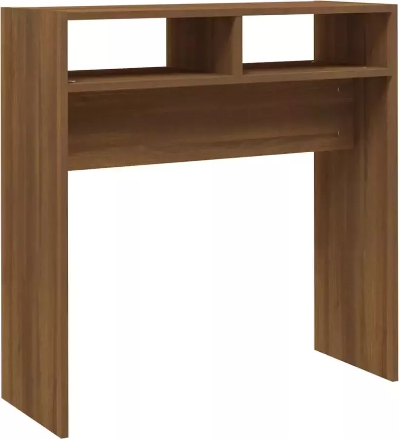 Maison Exclusive Wandtafel 78x30x80 cm bewerkt hout bruineikenkleurig