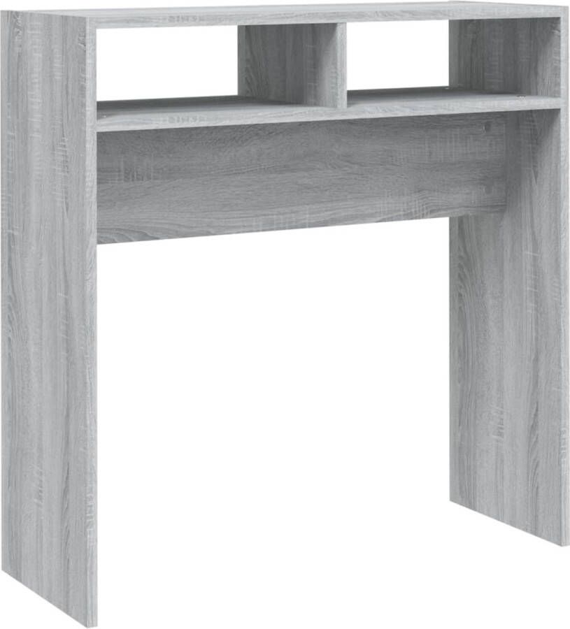 Maison Exclusive Wandtafel 78x30x80 cm bewerkt hout grijs sonoma eikenkleurig