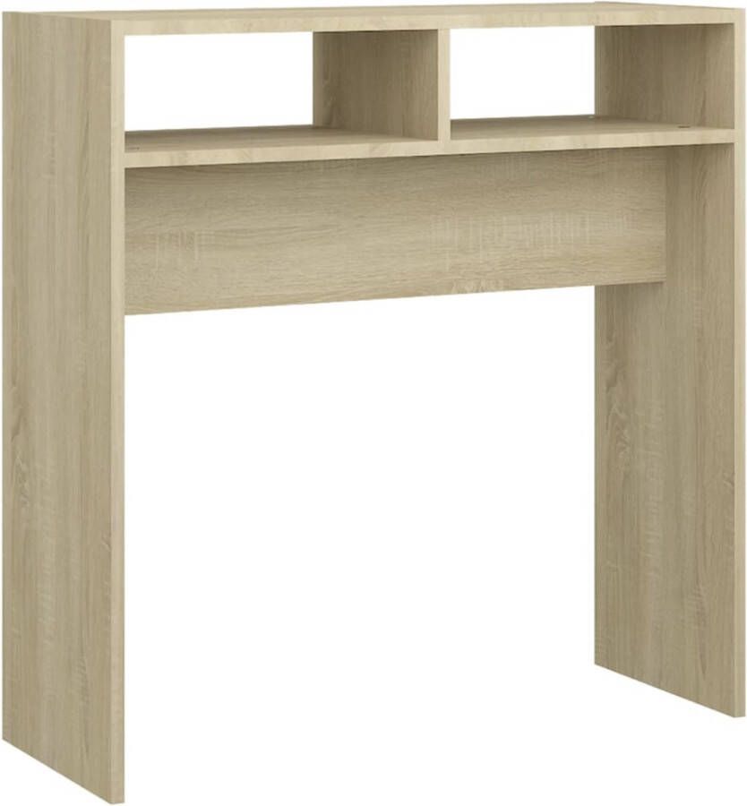 Maison Exclusive Wandtafel 78x30x80 cm spaanplaat sonoma eikenkleurig