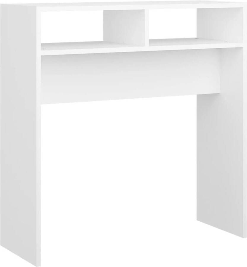 Maison Exclusive Wandtafel 78x30x80 cm spaanplaat wit