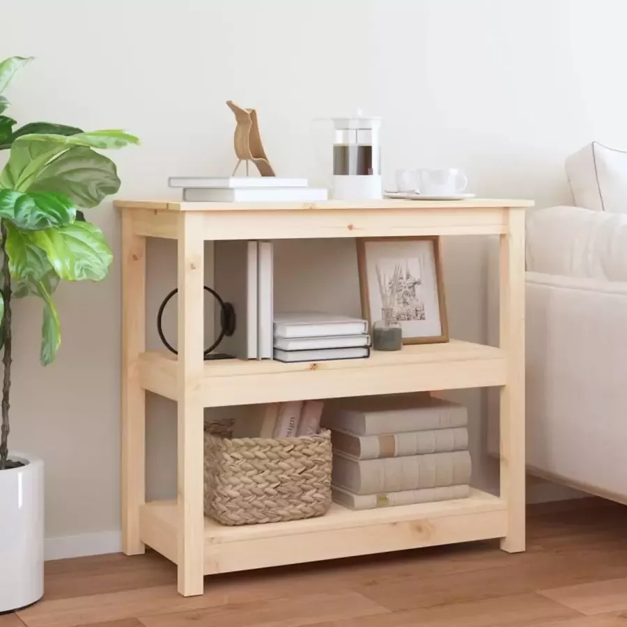 Maison Exclusive Wandtafel 80x40x74 cm massief grenenhout
