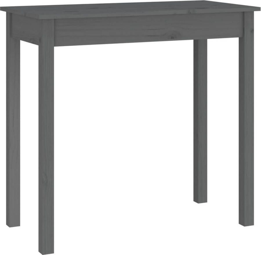 Maison Exclusive Wandtafel 80x40x75 cm massief grenenhout grijs