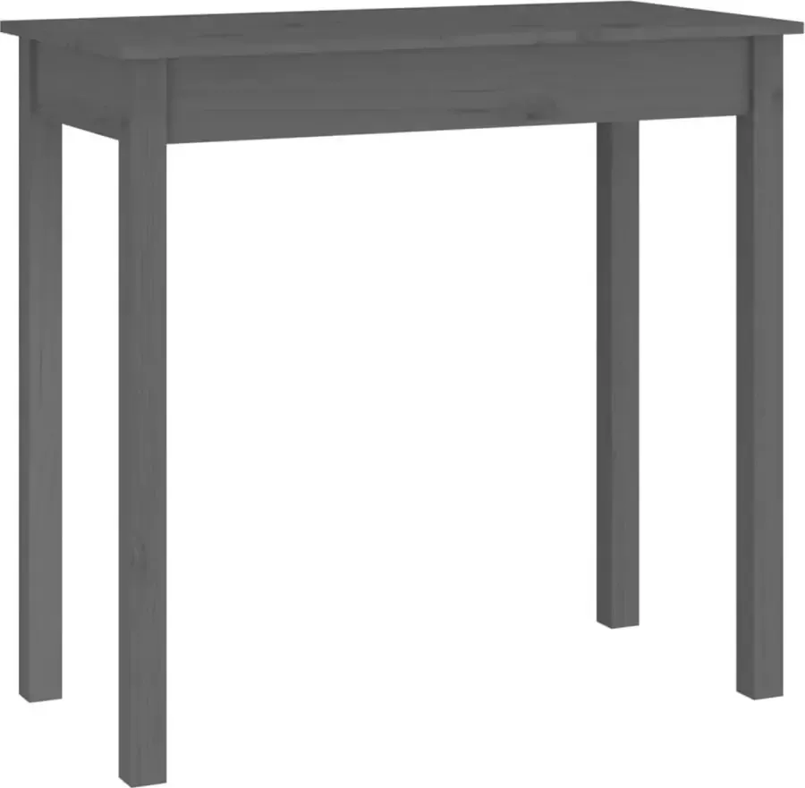 Maison Exclusive Wandtafel 80x40x75 cm massief grenenhout grijs