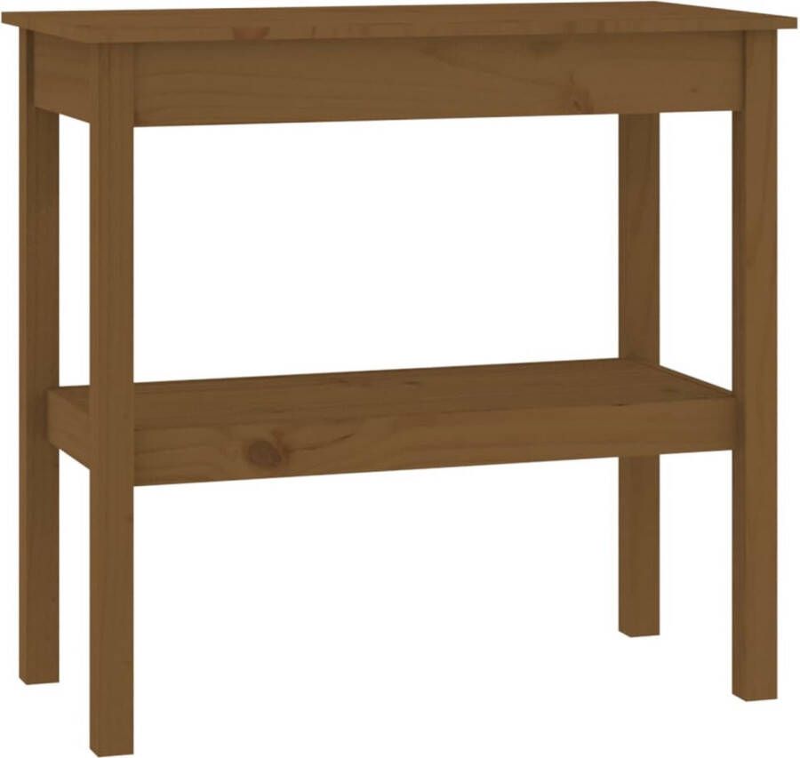 Maison Exclusive Wandtafel 80x40x75 cm massief grenenhout honingbruin