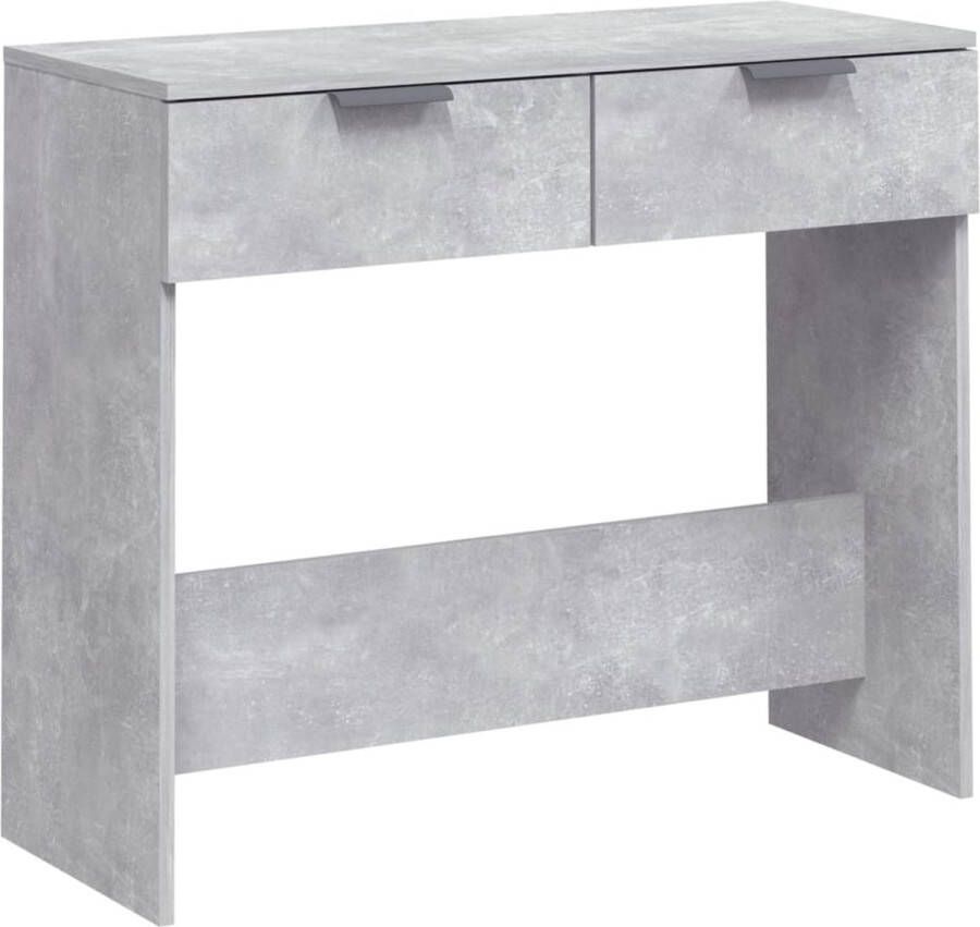 Maison Exclusive Wandtafel 90x36x75 cm bewerkt hout betongrijs