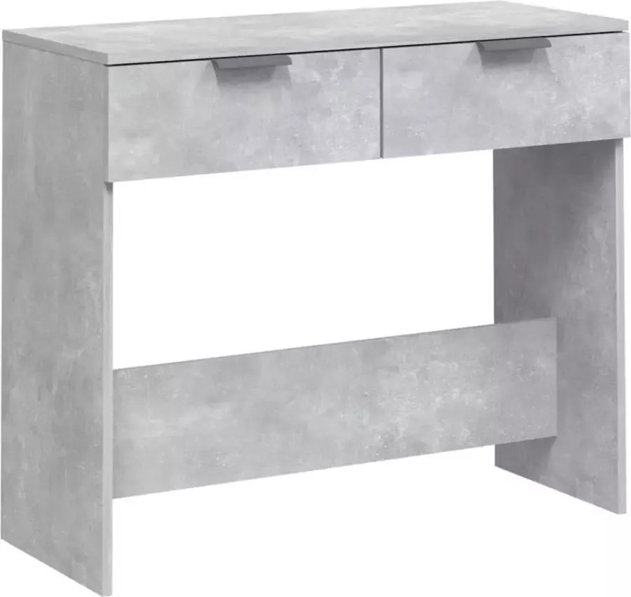 Maison Exclusive Wandtafel 90x36x75 cm bewerkt hout betongrijs