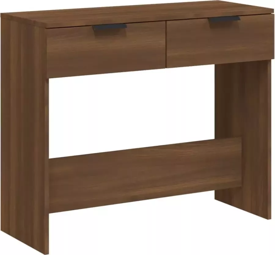 Maison Exclusive Wandtafel 90x36x75 cm bewerkt hout bruineikenkleurig
