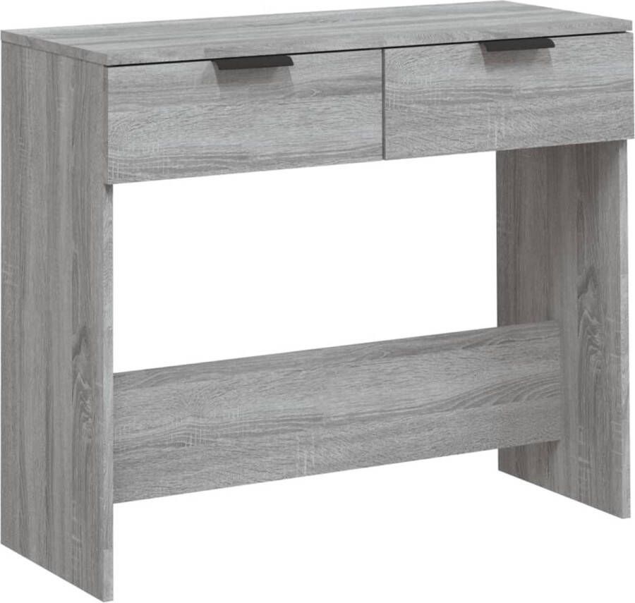 Maison Exclusive Wandtafel 90x36x75 cm bewerkt hout grijs sonoma eikenkleurig