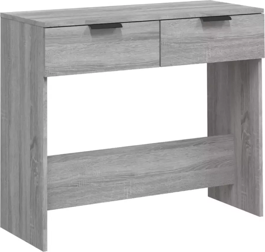Maison Exclusive Wandtafel 90x36x75 cm bewerkt hout grijs sonoma eikenkleurig