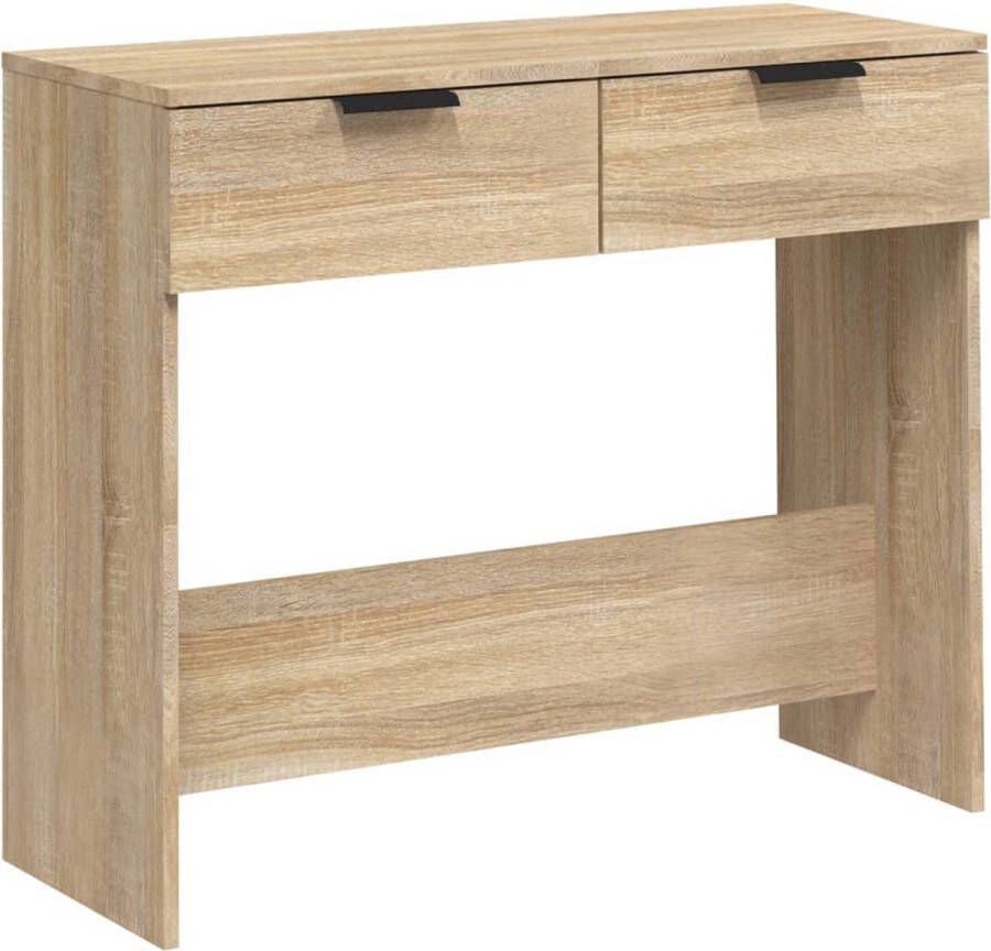 Maison Exclusive Wandtafel 90x36x75 cm bewerkt hout sonoma eikenkleurig