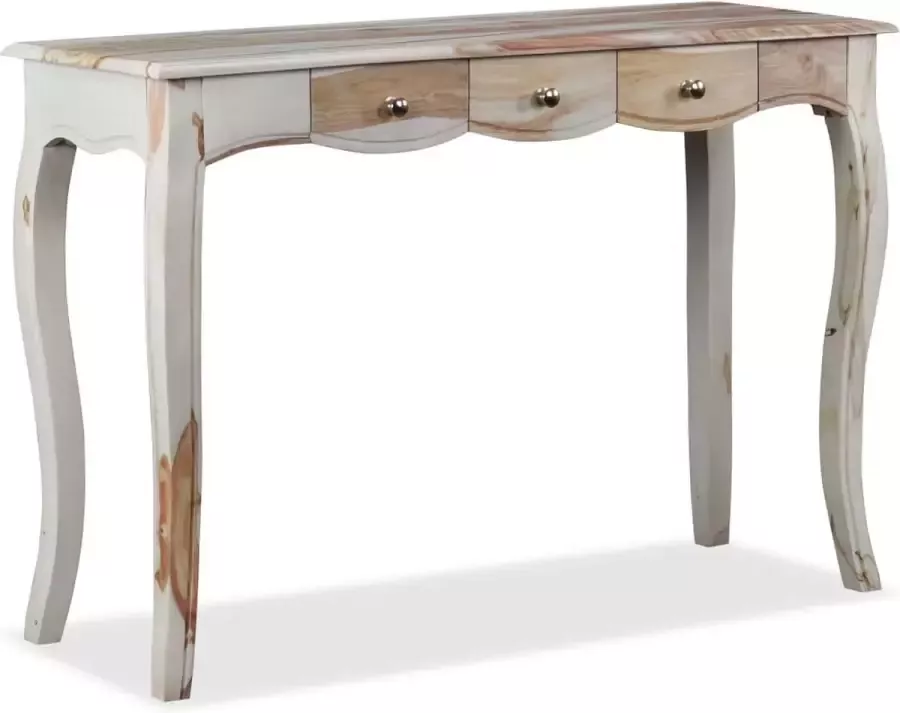 Maison Exclusive Wandtafel met 3 lades 110x40x76 cm massief sheeshamhout