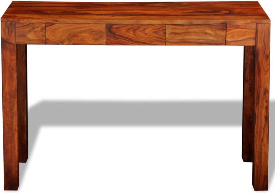 Maison Exclusive Wandtafel met 3 lades 80 cm massief sheeshamhout