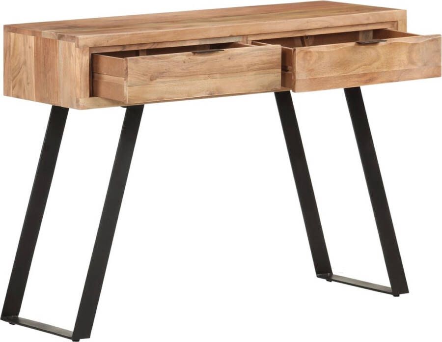 Maison Exclusive Wandtafel met natuurlijke rand 100x35x76 cm massief acaciahout