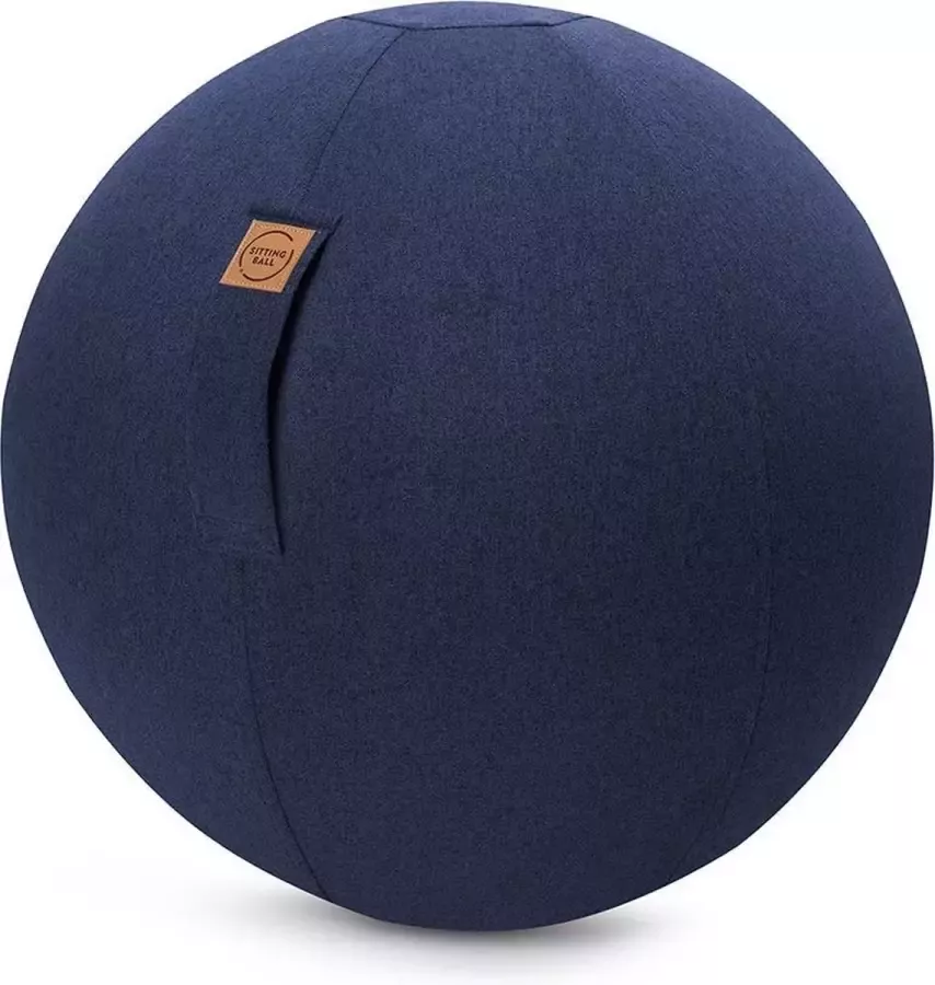 Maison Home Maison s Felt – Zitbal – Donker Blauw – 65 cm – Ergonomische zitbal – voor thuis of op kantoor