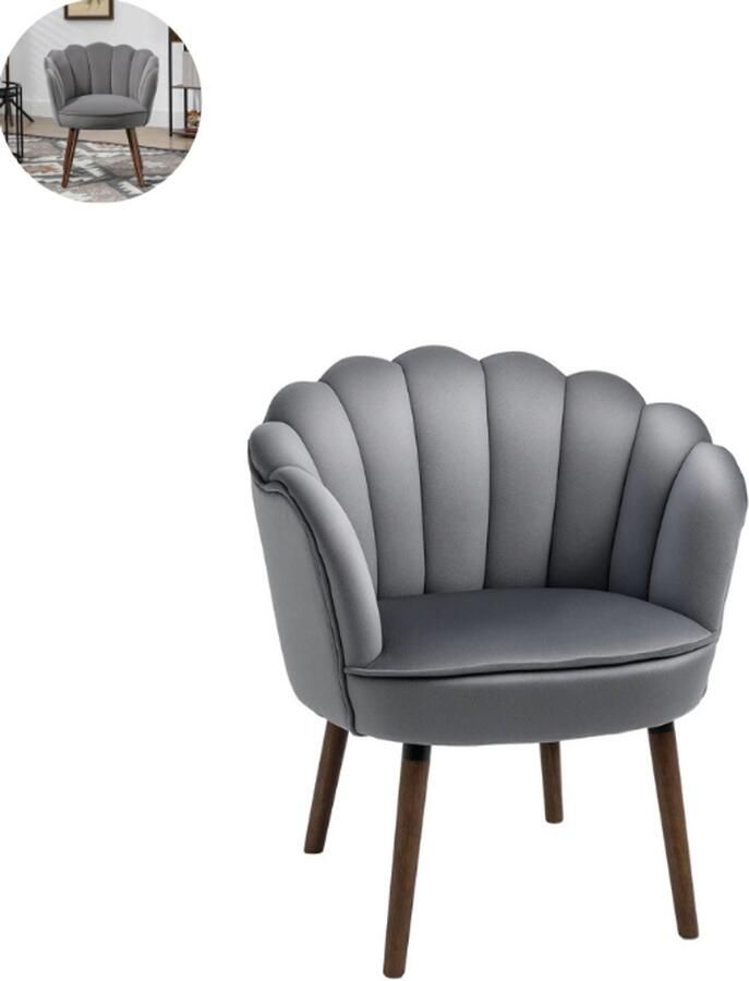 Maison Fauteuil Relaxzetel Relaxstoel Relaxfauteuil Stoel Met armleuning Voor één Persoon Donkergrijs