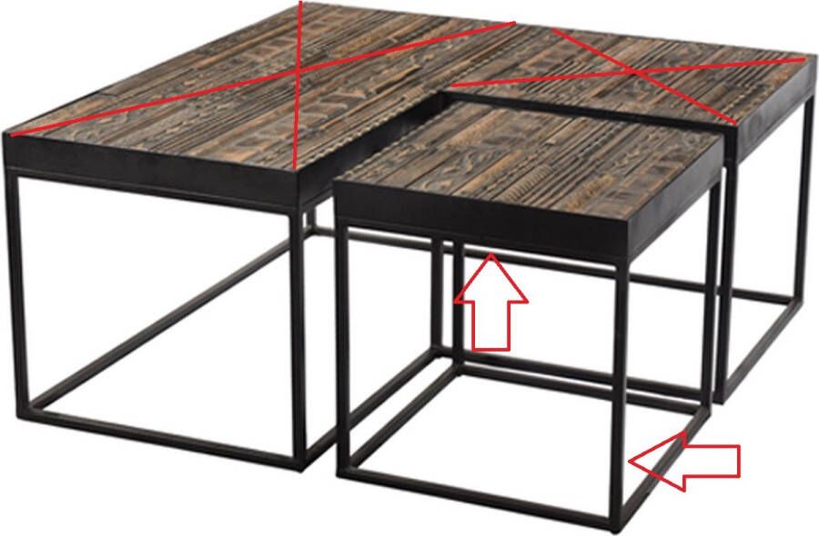 Maisonriche Malibu by Shopsahopsa Bijzettafel Afmeting: 40X40X42 cm