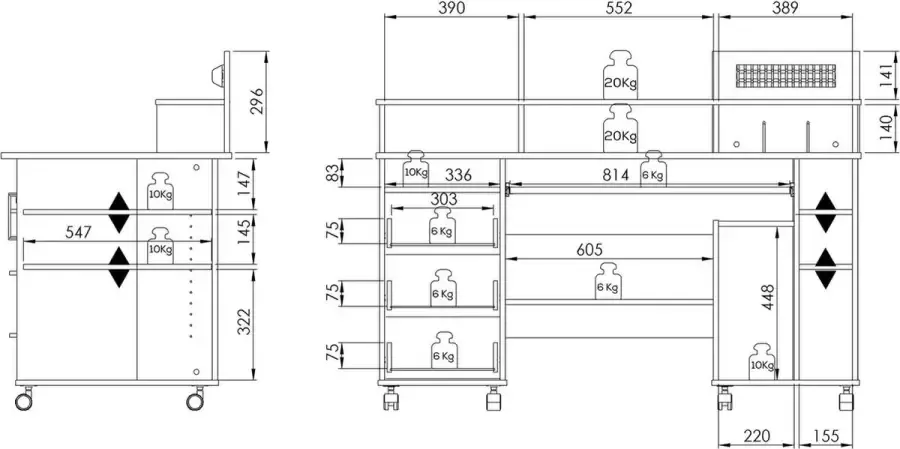 Home24 Computertafel Loel Maja Möbel