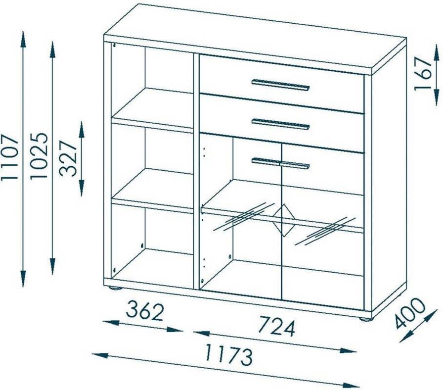 Maja Moebel Set+ Dressoir Small Naturel Eiken Wit