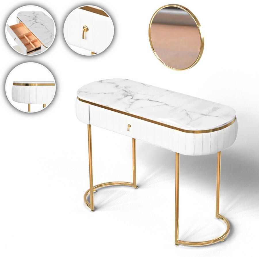 Makika Makima kaptafel make-uptafel JOLIE met spiegel