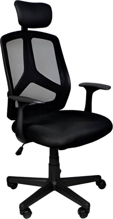 Malatec Ergonomische bureaustoel met hoofdsteun Zwart