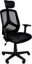 Malatec Ergonomische bureaustoel Robuust stabiel & duurzaam Hoofdsteun Office Chair Zwart - Thumbnail 2
