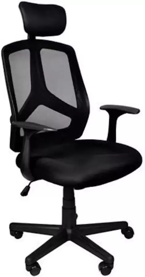Malatec ergonomische bureaustoel met hoofdsteun verrijdbaar en in hoogte verstelbaar - Foto 1