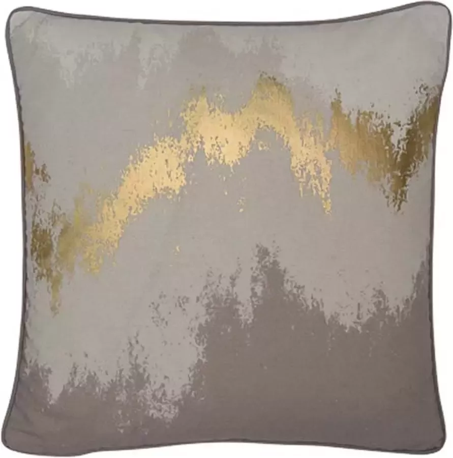 Malini Glimmer Taupe Kussen 45x45cm Home Decor Sierkussen Bank Cushion Duurzaam Materiaal Design