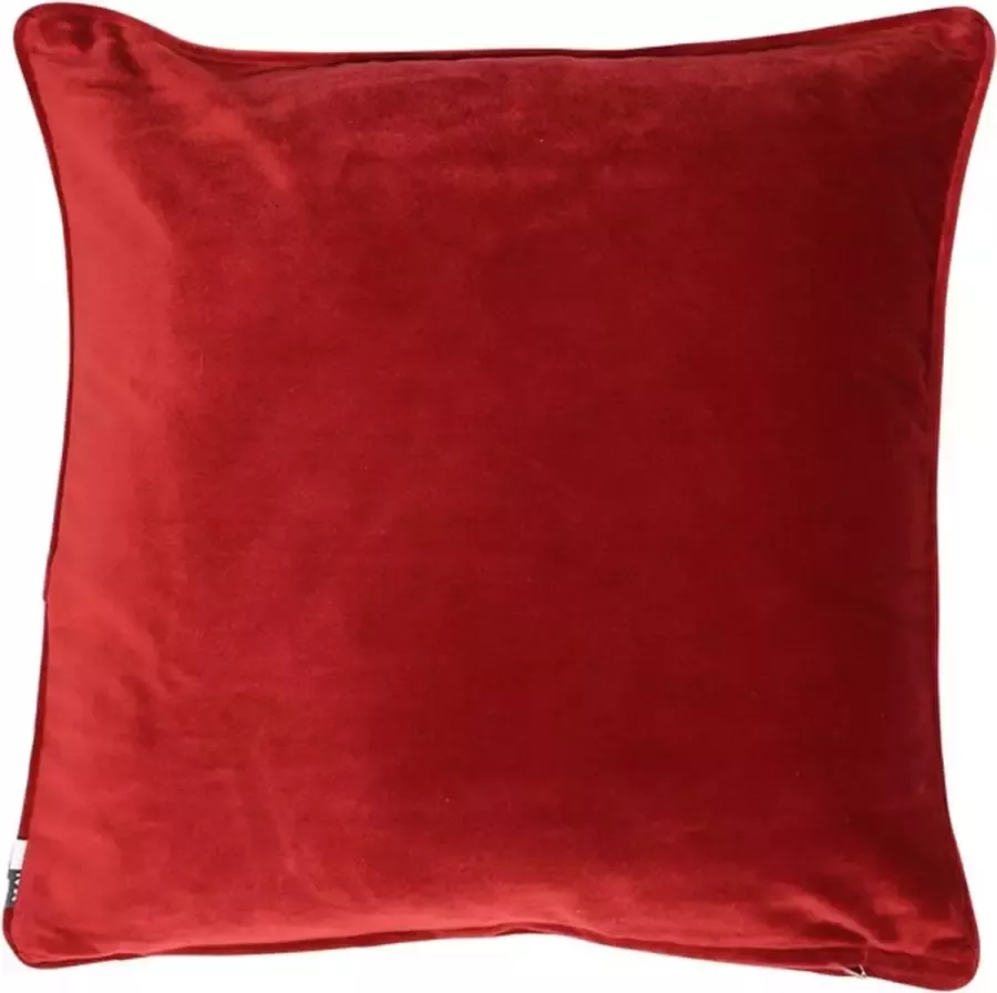 Malini Luxe Bloodred Cushion Kussen 50x50cm Sierkussen Bank Bed Bloodrood Superzacht