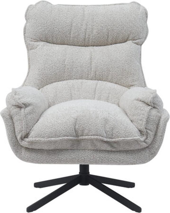 Mangoe Meubels Fauteuil Vera Off White Lounge stoel